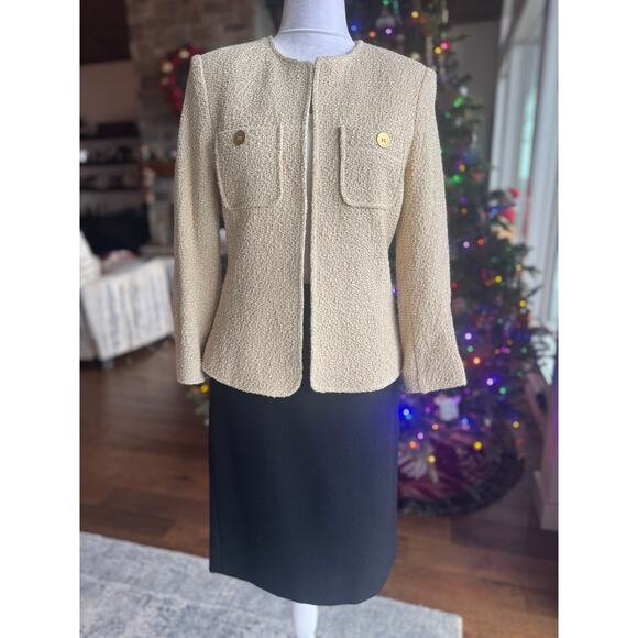 J. Crew Black 100% Wool Lined #2 Pencil Skirt 6 EUC - Picture 4 of 8